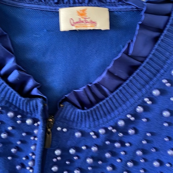 A blue embellished cardigan - Picture 3 of 4